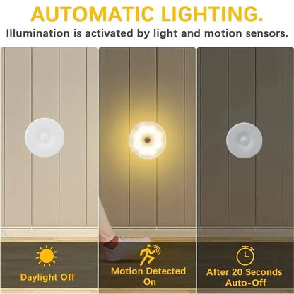 LED Motion Sensor Light USB Rechargeable Lamp