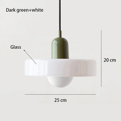 Retro Nordic Glass Bauhaus Dining Room Chandelier