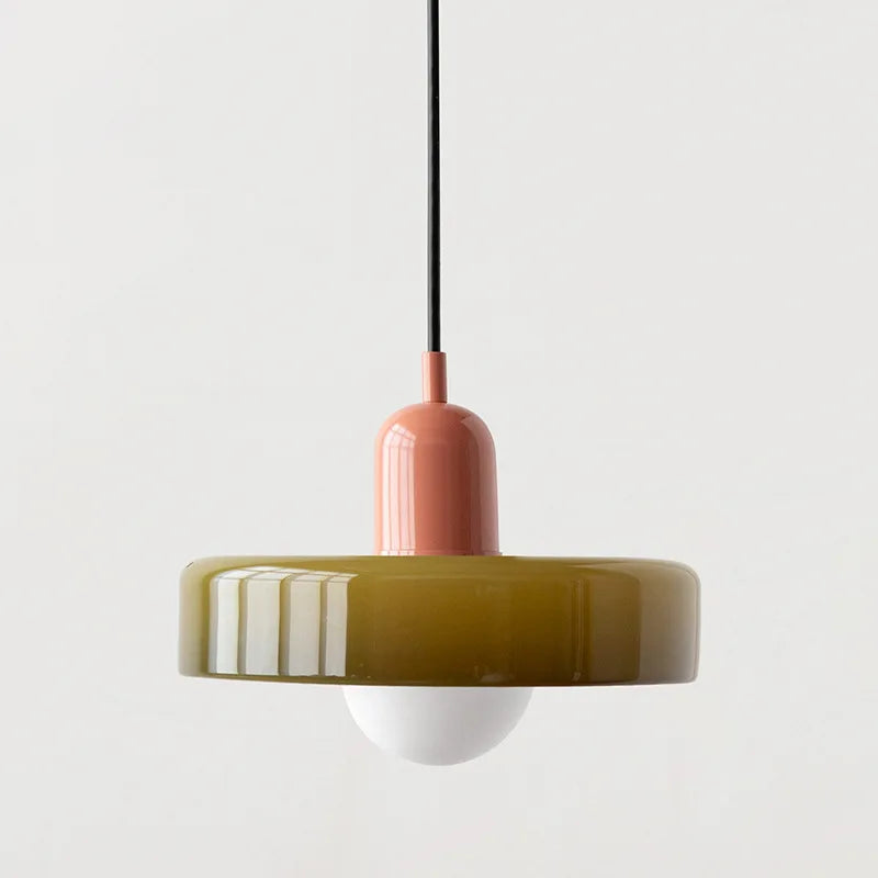 Retro Nordic Glass Bauhaus Dining Room Chandelier
