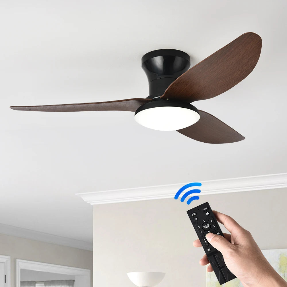 Electric Bedroom Ceiling Fan With Light