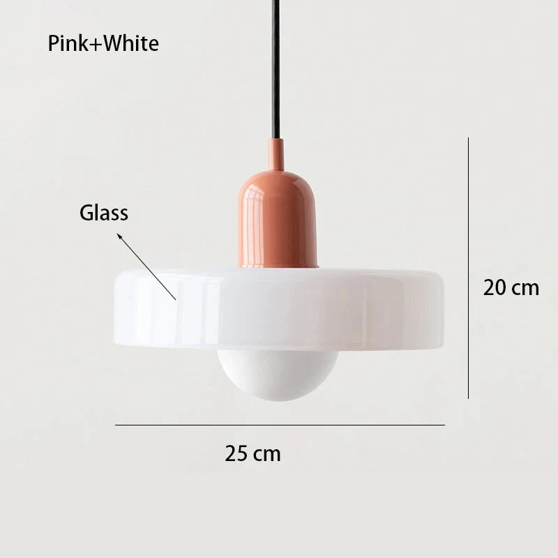 Retro Nordic Glass Bauhaus Dining Room Chandelier