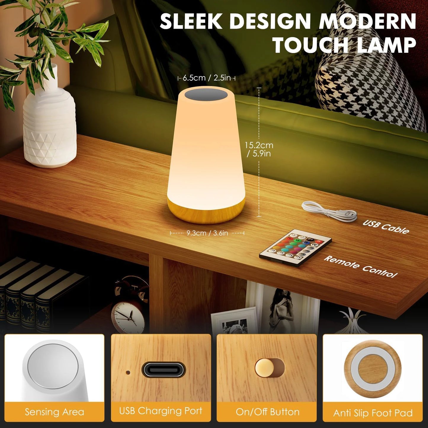 Led Dimmable Aesthetic Lamp