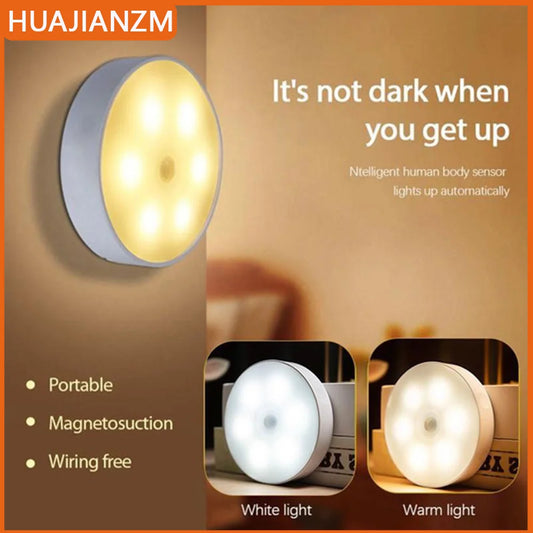 LED Motion Sensor Light USB Rechargeable Lamp