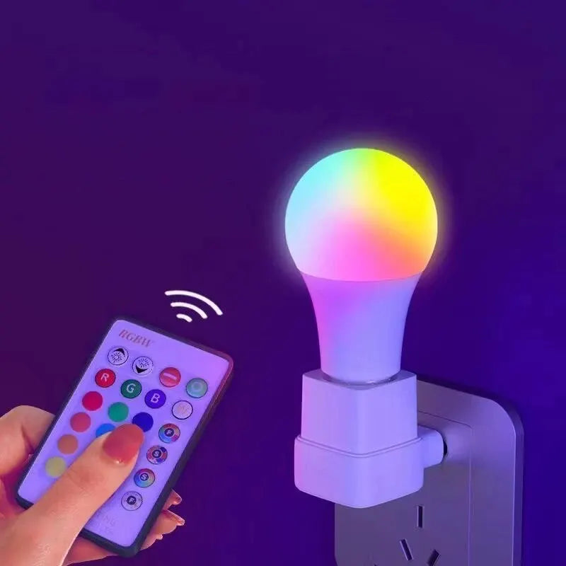 16 Colors RGB Bulb LED Multicolor Bulb 24 Key Remote Control Smart Lamp Atmosphere Light