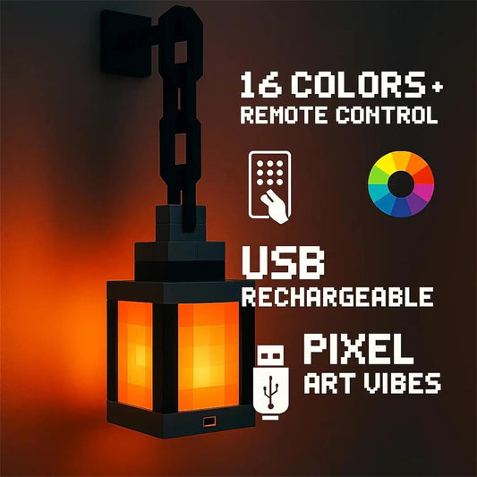 Pixel Style Night Light 16 Colors