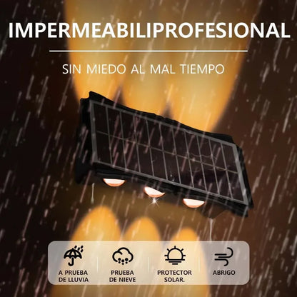 Solar Wall Outdoor Warm Light Waterproofed