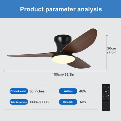 Electric Bedroom Ceiling Fan With Light