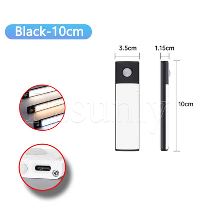 Rechargeable LED Motion Sensor Light Suitable For Kitchen, Wardrobe, Cabinet, 30cm/40cm/50cm