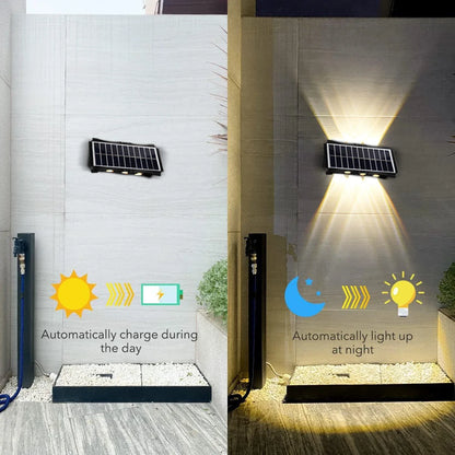 Solar Wall Outdoor Warm Light Waterproofed