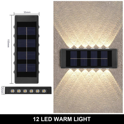 Solar Wall Outdoor Warm Light Waterproofed