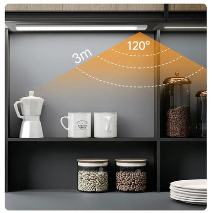 Rechargeable LED Motion Sensor Light Suitable For Kitchen, Wardrobe, Cabinet, 30cm/40cm/50cm